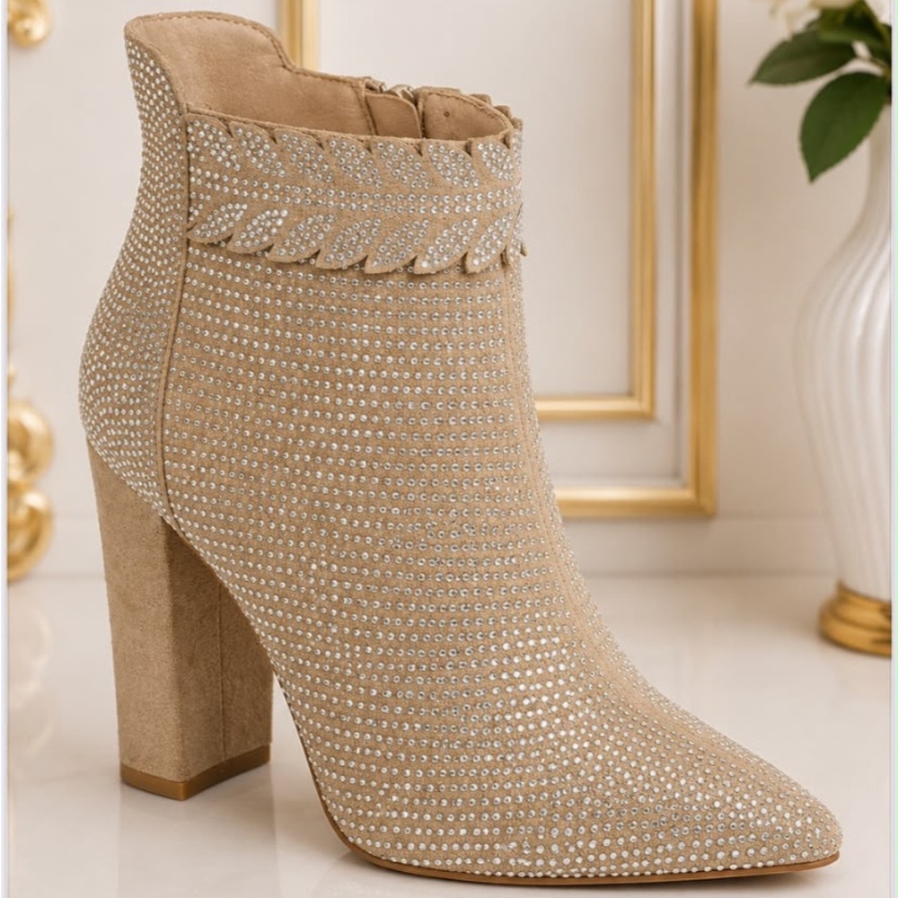 Brand New Rhinestones Bootie Party Glam